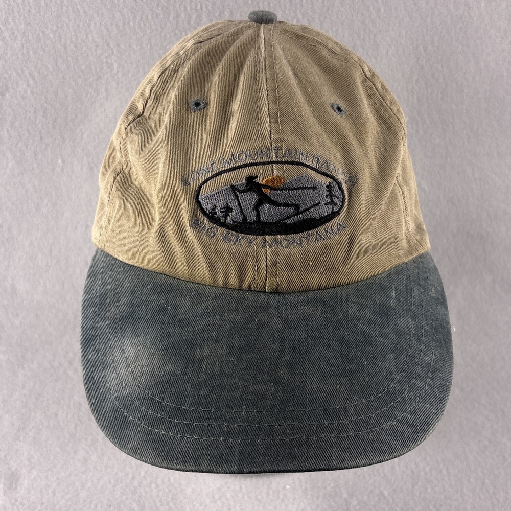Vintage Montana Ranch Nordic Skier Hat Lone Mountain